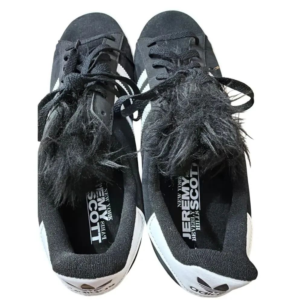 Adidas Men's Jeremy Scott x Campus 80s 'Bones - Black' Size 11.5 11 1/2